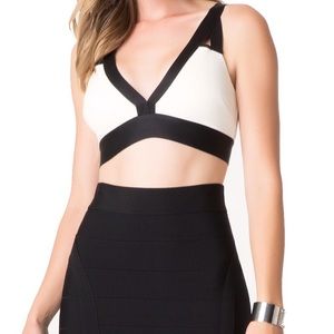 bebe Anja Cut Out Bralette Bustier